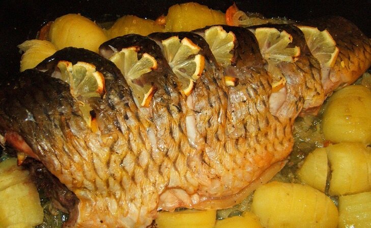 Карп в духовке. Даст фору любому мясному блюду